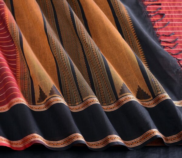 Elegant Kanchi Silkcotton Mishratantu Threadwork Veldhari Weavemaya Bangalore India Maya Arakku 2392301 5