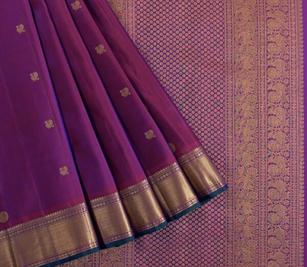 Elegant Kanjivaram Kanya Butta Rich Pallu Weavemaya Bangalore India Maya Purple 3542415 3