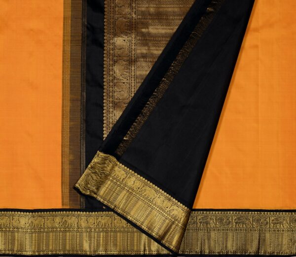 Elegant Kanjivaram Kanya Korvai Border Rich Pallu Weavemaya Bangalore India Maya Mustard 3962402 2