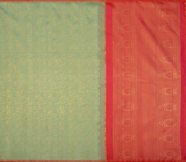 Elegant Kanjivaram Kanya Vanasingaram Borderless Weavemaya Bangalore India Maya Pastel Green 3542405 1