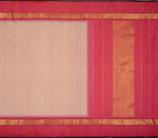 Elegant Kanjivaram Sampradaya Kattam Korvai Border Weavemaya Bangalore India Maya Offwhite 3962401 1