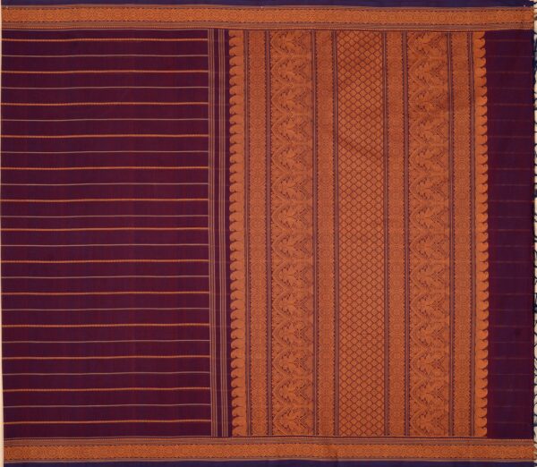 Elegant Kanchi Cotton Parutti Horizontal Lines Weavemaya Bangalore India Maya Purple 1452397 1