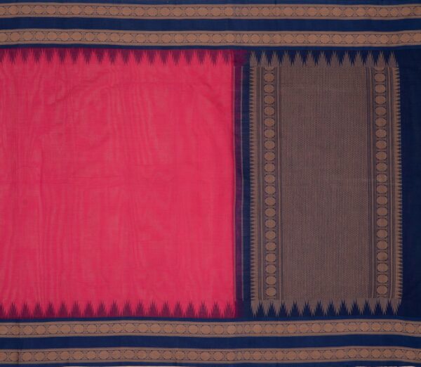 Elegant Kanchi Cotton Parutti Korvai Border Weavemaya Bangalore India Maya Pink 35524129 1