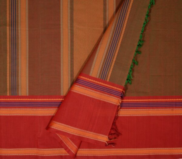 Elegant Kanchi Cotton Parutti Tall Border Weavemaya Bangalore India Maya Manthuzir 30002354 2