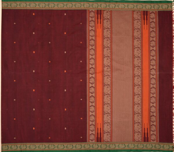 Elegant Kanchi Cotton Parutti Threadwork Butta Weavemaya Bangalore India Maya Paaku 1452350 1