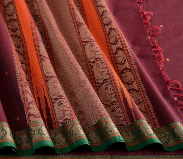 Elegant Kanchi Cotton Parutti Threadwork Butta Weavemaya Bangalore India Maya Paaku 1452350 5