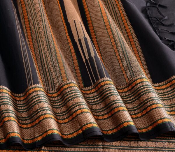 Elegant Kanchi Cotton Parutti Threadwork Weavemaya Bangalore India Maya Black 1452367 5