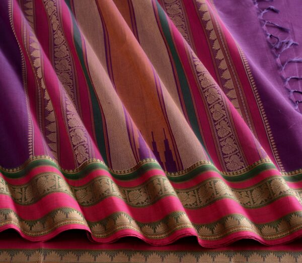 Elegant Kanchi Cotton Parutti Weavemaya Bangalore India Maya Violet 8122048 5