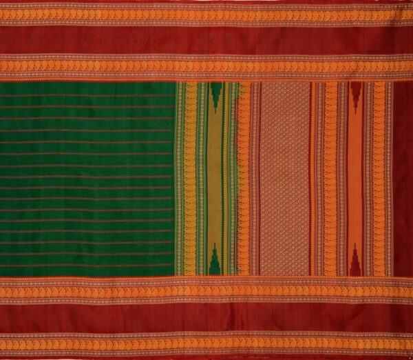 Elegant Kanjivaram Mrudula Tall Border Weavemaya Bangalore India Maya Green 2382312 1