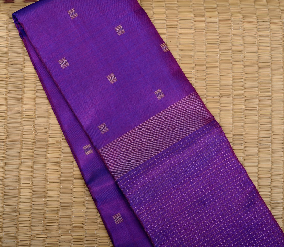 Elegant Kanjivaram Nouveau Kanchi Kattam Border Butta Rich Pallu Weavemaya Bangalore India Maya Purple 3542414 1a