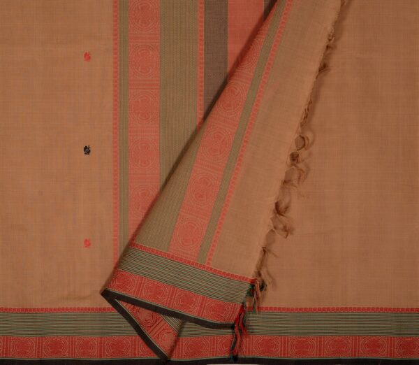 Elegant Kanchi Cotton Parutti Small Butta Weavemaya Bangalore India Maya Beige 1452392 2