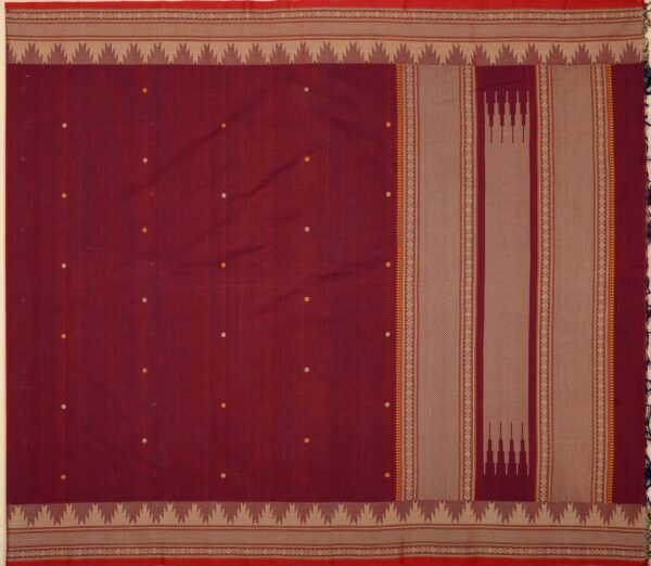 Elegant Kanchi Cotton Parutti Small Butta Weavemaya Bangalore India Maya Dark Pink 1452371 1