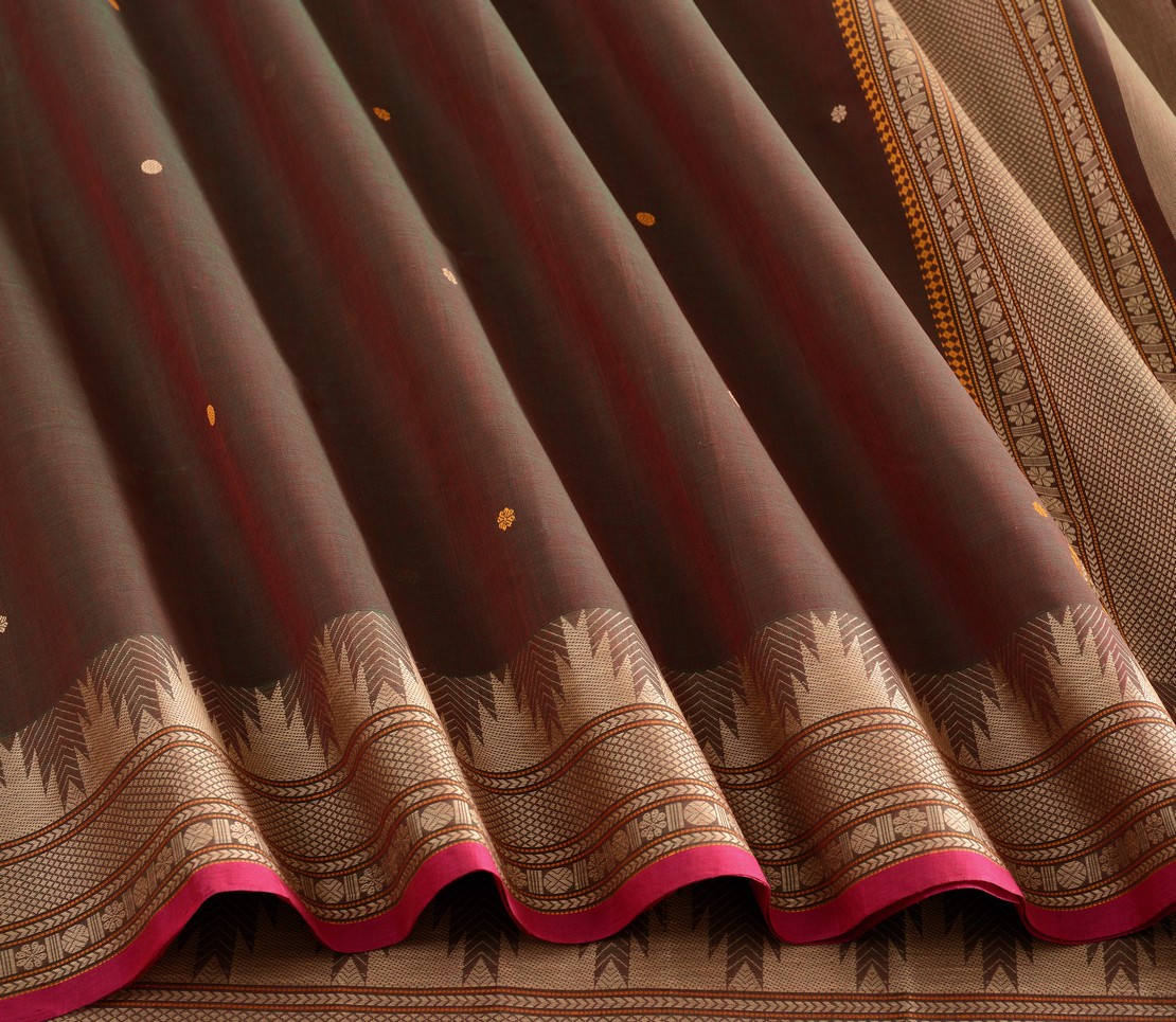 Elegant Kanchi Cotton Parutti Small Butta Weavemaya Bangalore India Maya Manthuzir 1452370 4