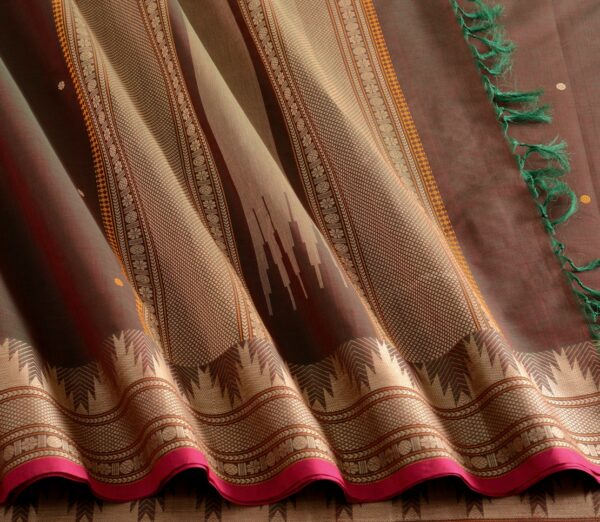 Elegant Kanchi Cotton Parutti Small Butta Weavemaya Bangalore India Maya Manthuzir 1452370 5