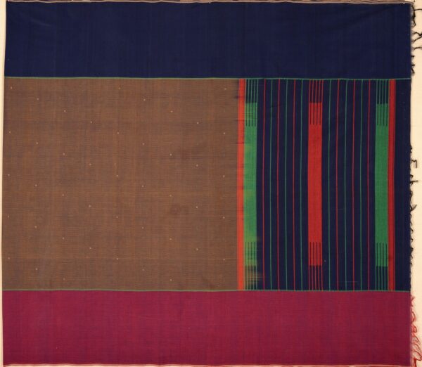 Elegant Kanchi Cotton Parutti Tall Border Weavemaya Bangalore India Maya Grey 1452338 1