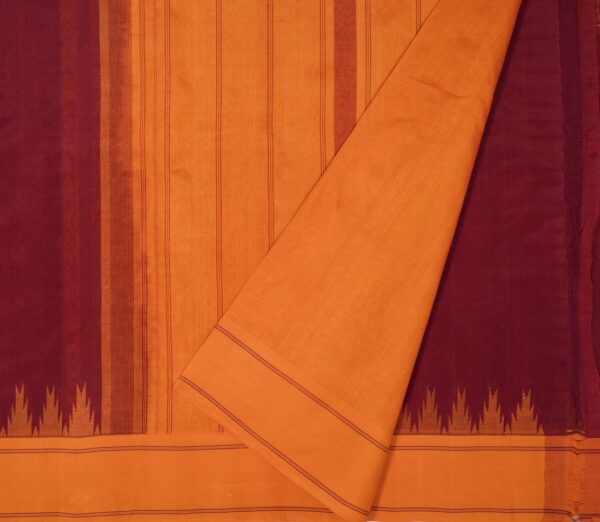 Elegant Kanchi Silk Cotton Mishra Tantu Korvai Temple Border Weavemaya Bangalore India Maya Maroon 2472440 2